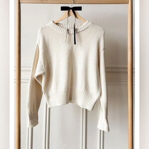 Cozy Cotton Sweater Ivory Organic XS